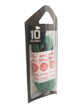10 Seconds ® Athletic Oval Laces | Kelly Green