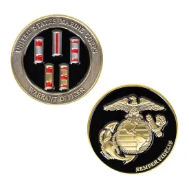 1.75" USMC Warrant Officer (New) Coin