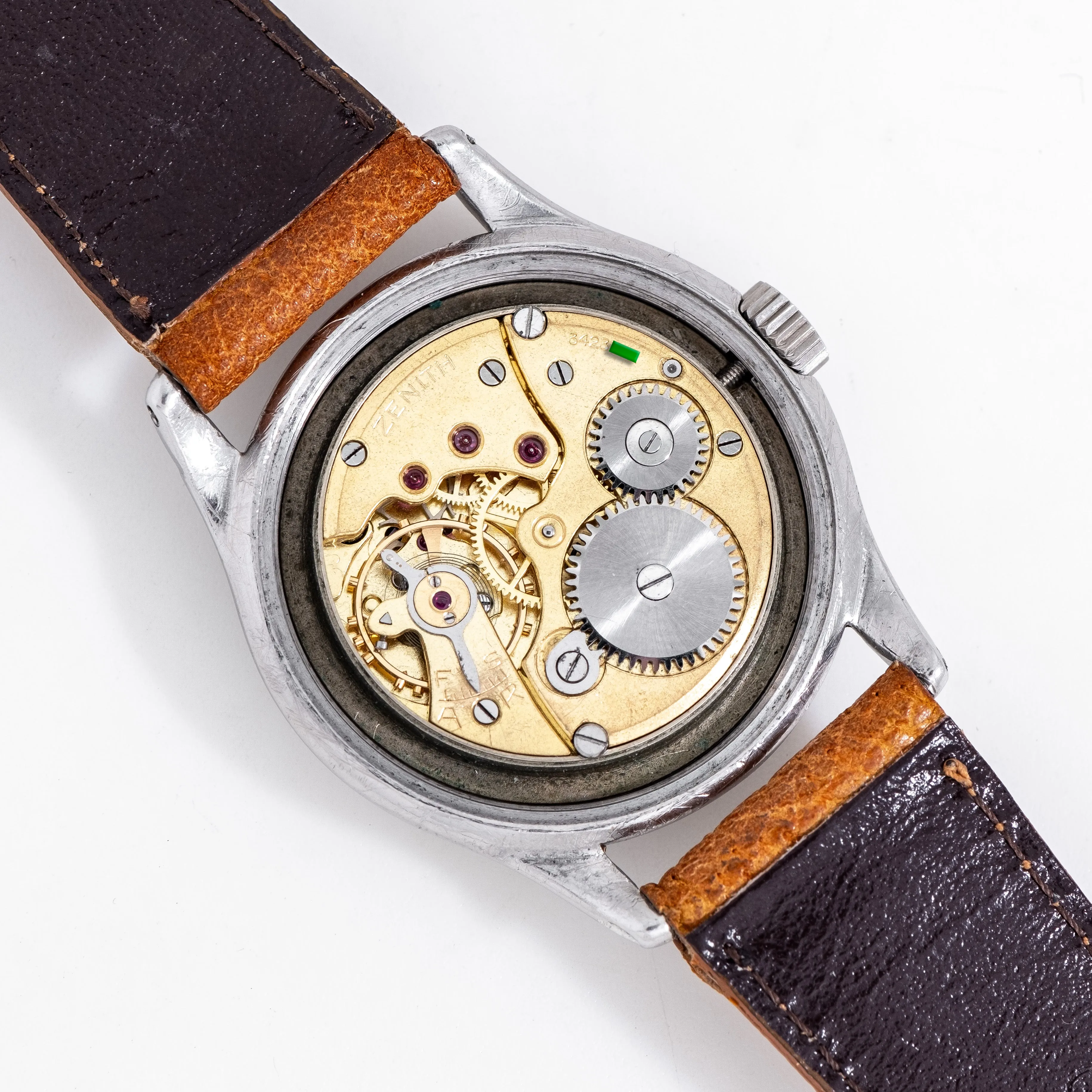 1950's Vintage Zenith Military-Style Watch in Stainless Steel (# 14823)