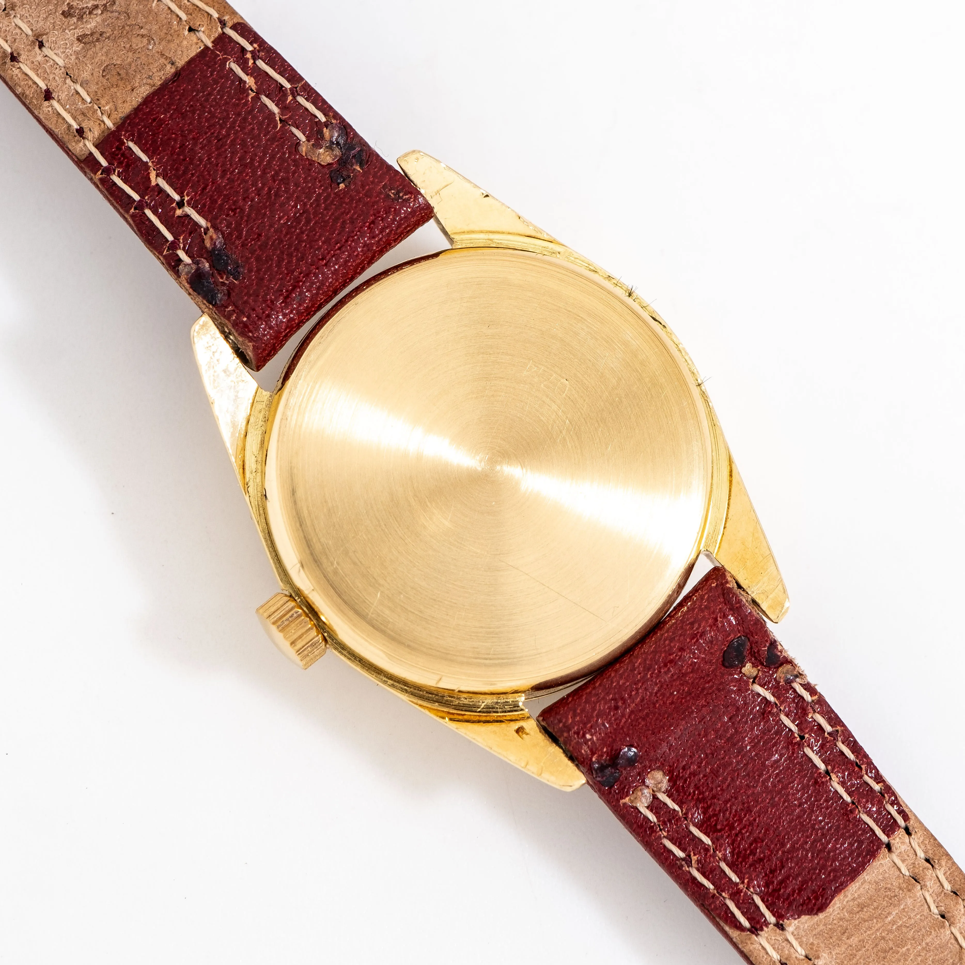 1980's Vintage Ulysse Nardin Triple Date Moonphase Ladies Sized Watch in 18k Yellow Gold (# 14770)