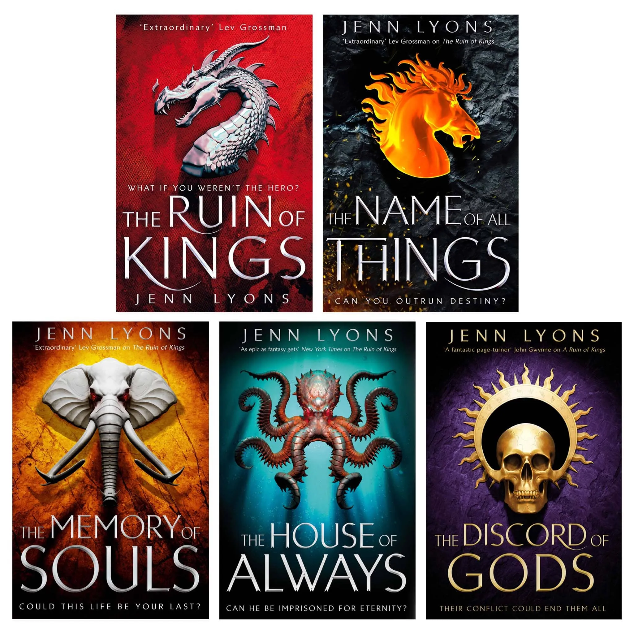 A Chorus of Dragons Series by Jenn Lyons 5 Books Collection Set - Fiction - Paperback