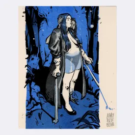 Amy Matsushita-Beal - "Forest Growth" Risograph Print