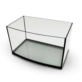 Aquatop EuroStyle Bowfront Glass Aquarium Black, Clear