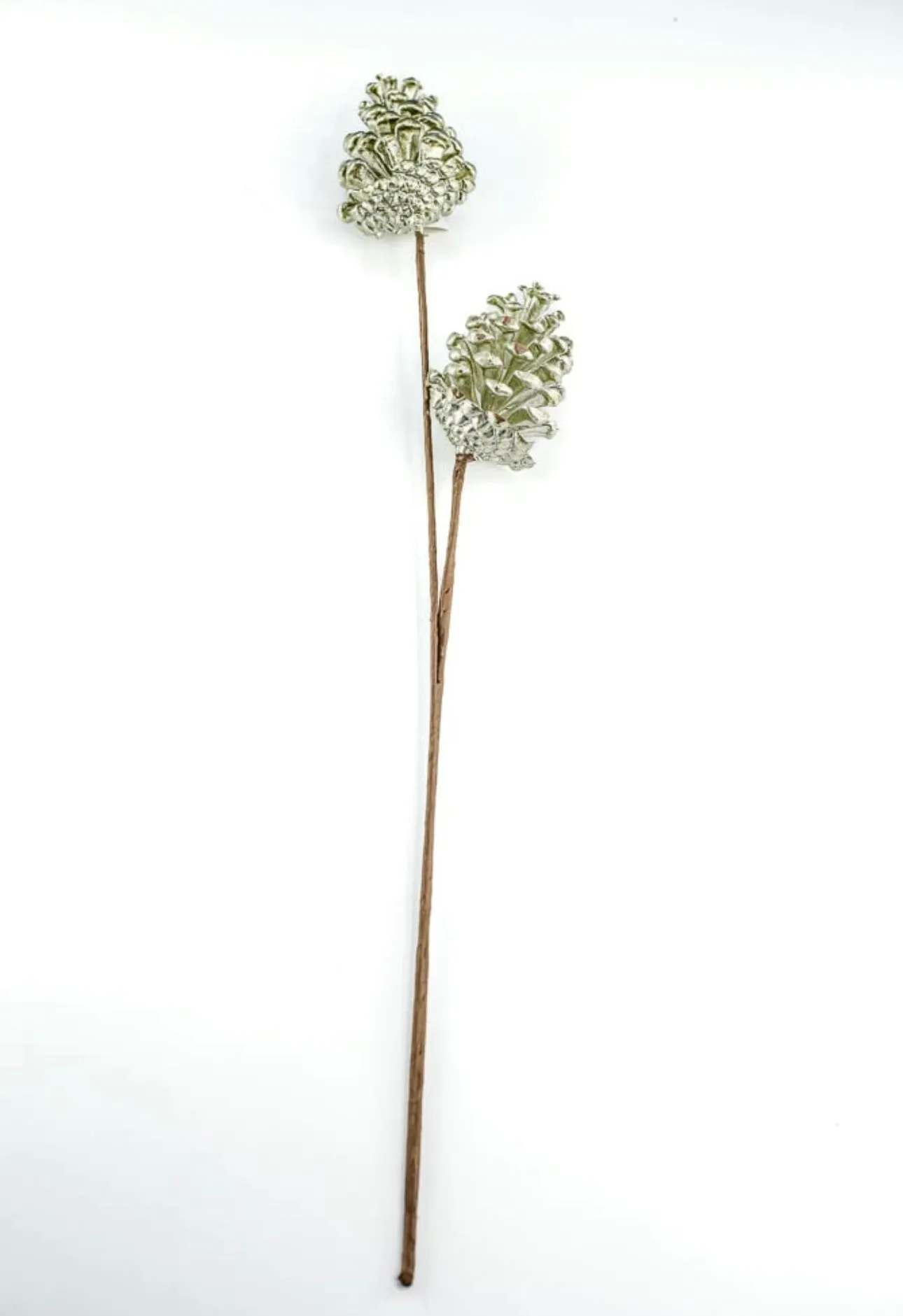 Artificial, pinecone spray - green
