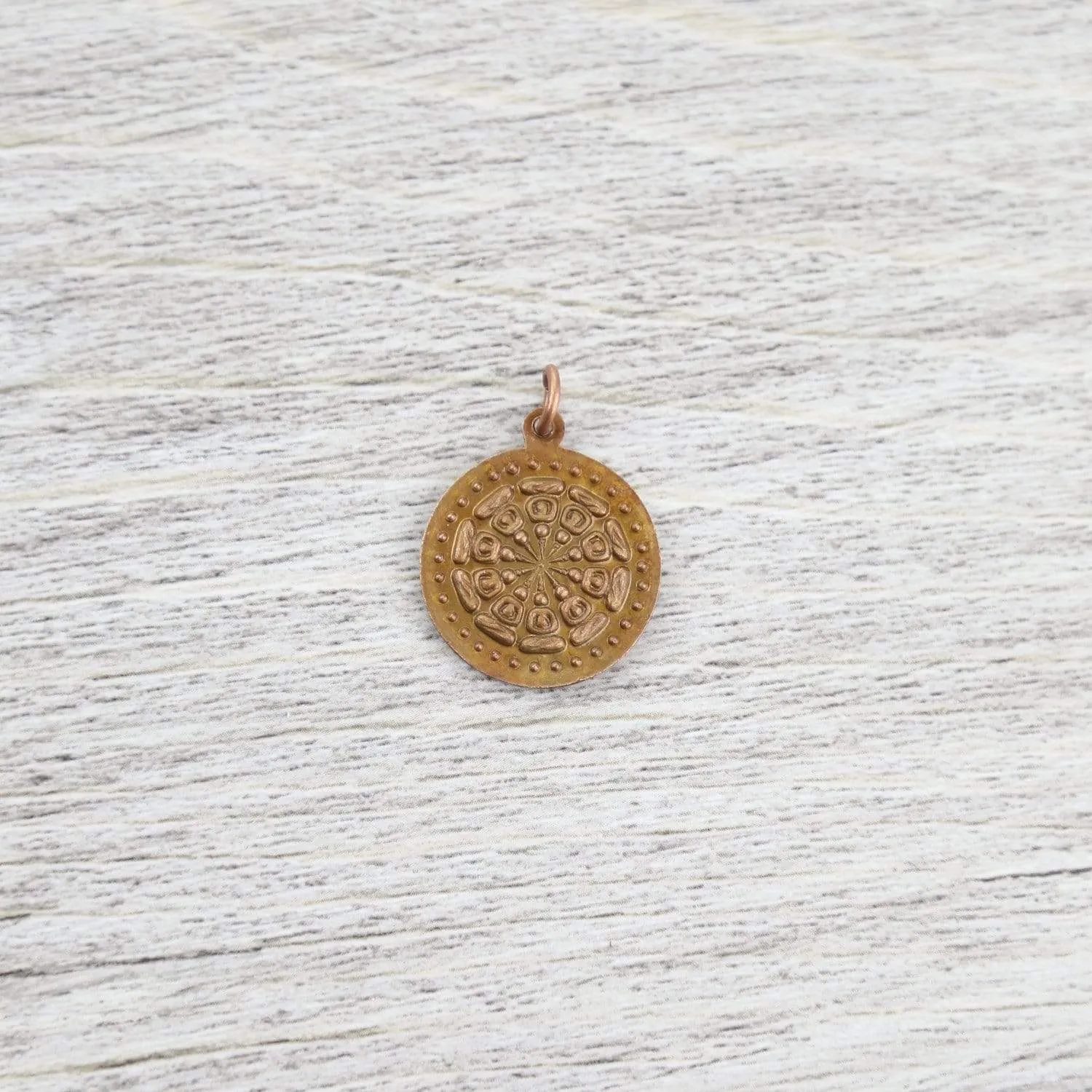 Astrological Buddha Copper Amulet