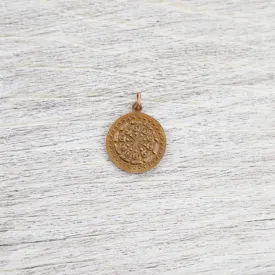 Astrological Buddha Copper Amulet
