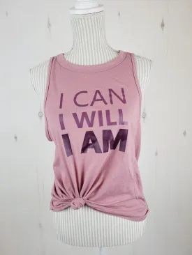 ATHLETIC WORKS I CAN.. TANK LADIES MEDIUM VGUC