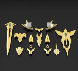 Bandai 30 Minutes Fantasy 30MF A-01 1/144 Class-Up Armor (Liber Holy Knight) Accessory Model Kit
