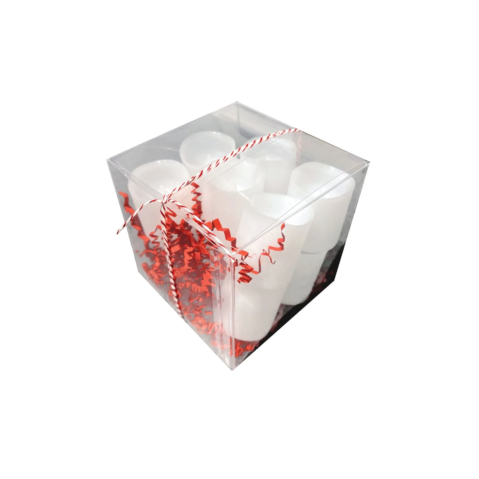 Battery Operated LED Votive Candles in Soft White, Set of 12