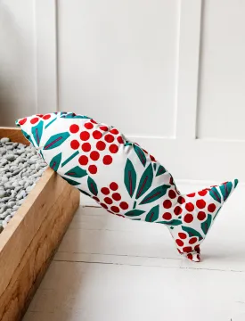 Big Tuna Pillow Floral White/Red