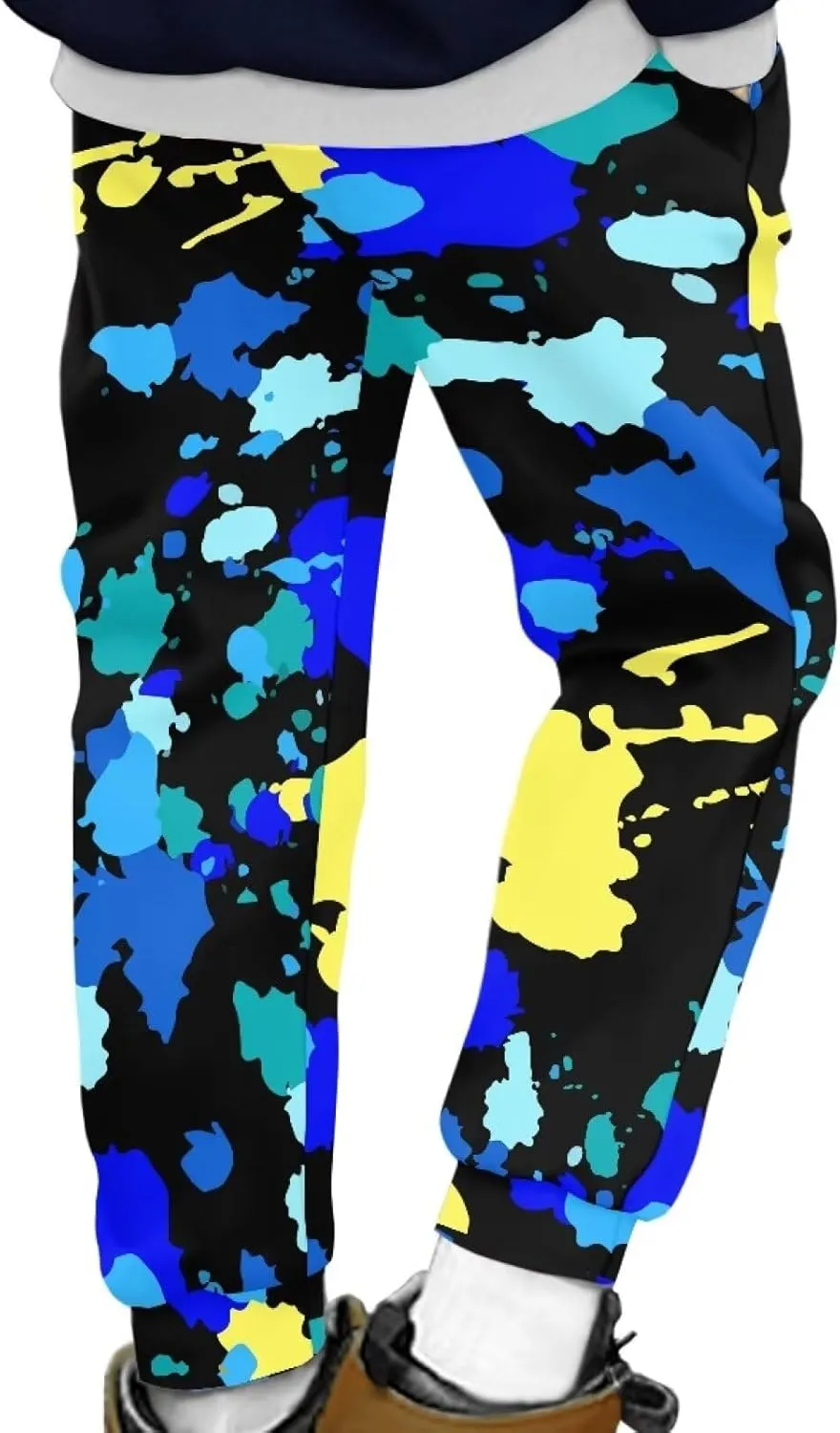 Boys' Pants Athletic Sweatpants Funny Jogger Pants Casual for Kids Youth Sports Pants for Boy 4-15Y with Pockets