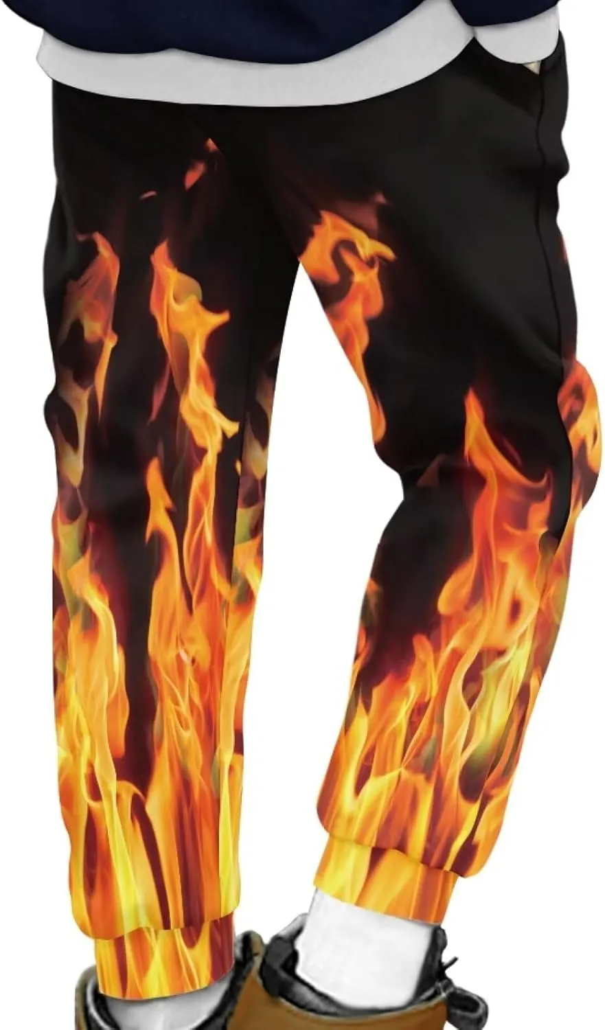 Boys' Pants Athletic Sweatpants Funny Jogger Pants Casual for Kids Youth Sports Pants for Boy 4-15Y with Pockets