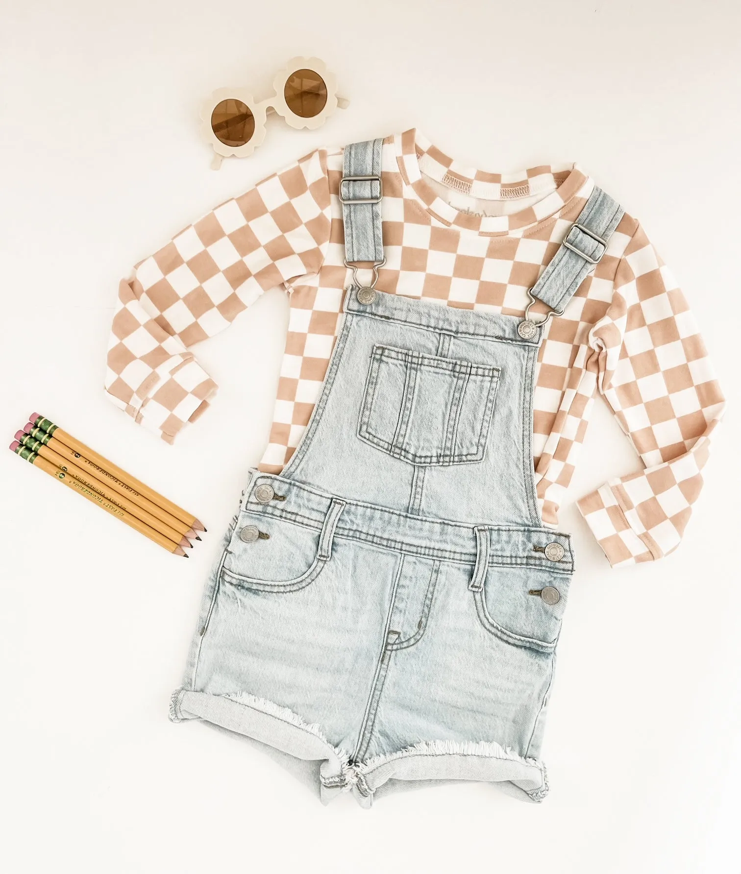 Brokedown Clothing Kid's Rust Check Sweatshirt