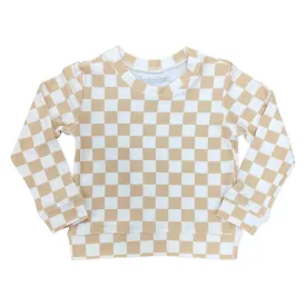 Brokedown Clothing Kid's Rust Check Sweatshirt