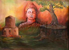 Buddha in Kashi - Original Handmade