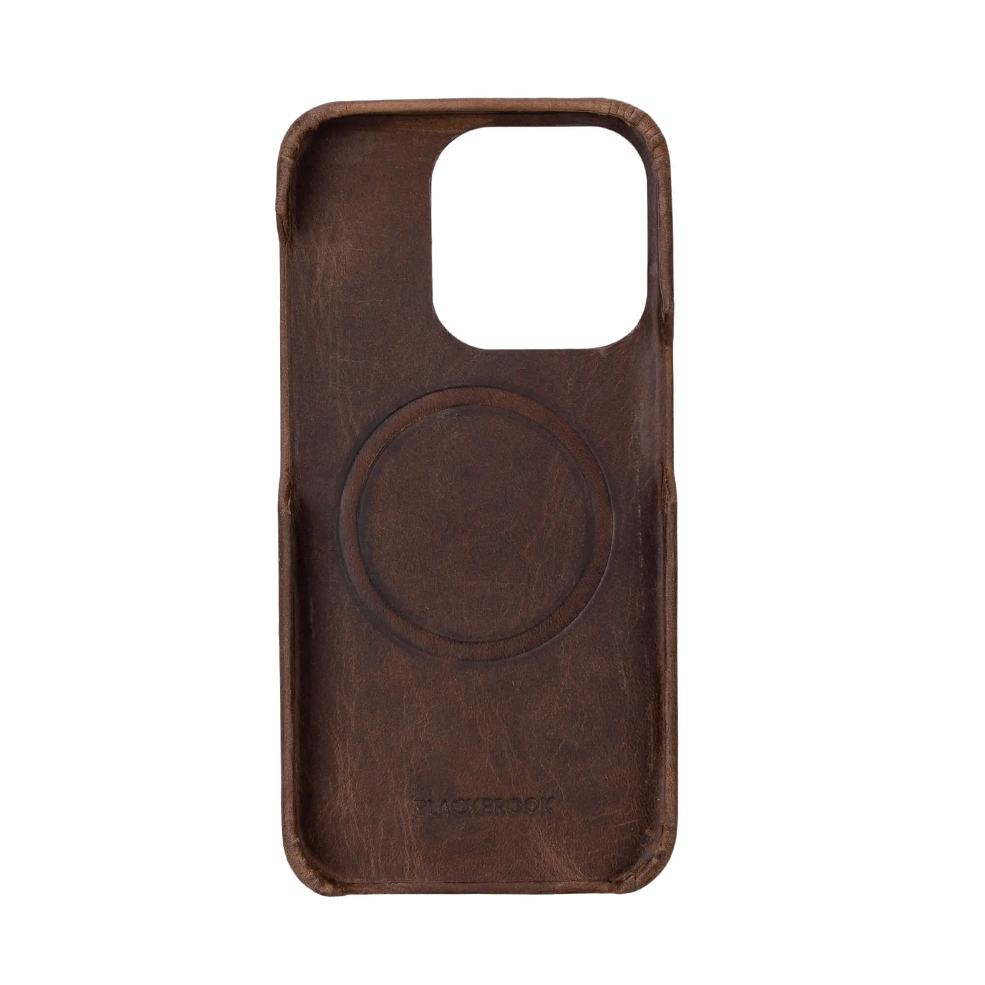Burkley iPhone 14 Pro Wallet Case, Distressed Coffee