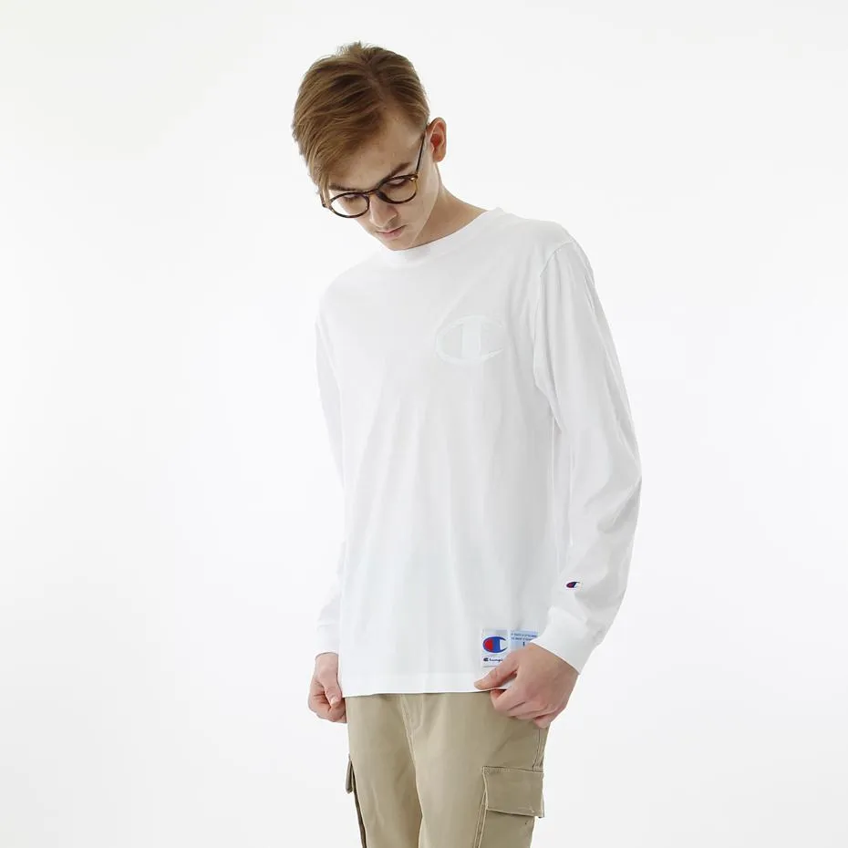 Champion AS Logo L/S T-shirt White