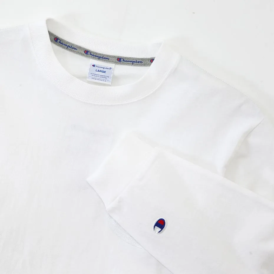 Champion AS Logo L/S T-shirt White