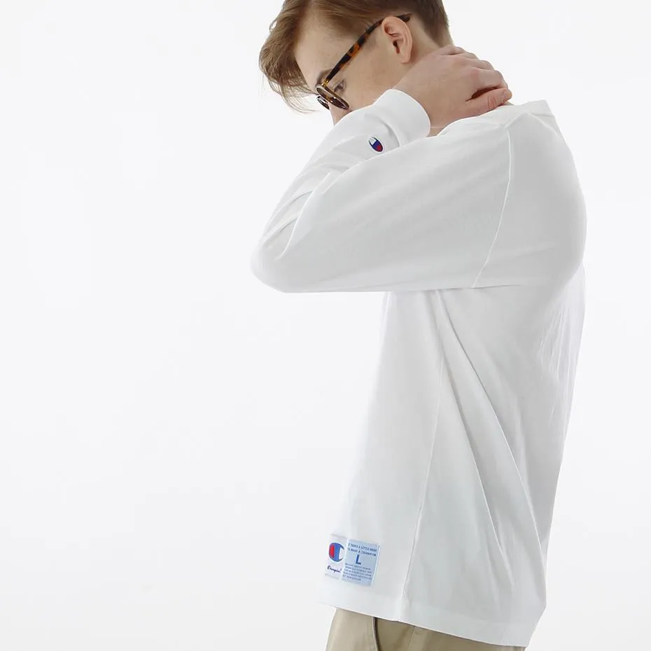 Champion AS Logo L/S T-shirt White