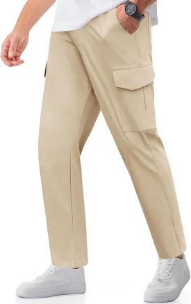 COOFANDY Men's Casual Pants Lightweight Hiking Cargo Pants Stretch Outdoor Work Pant with Multi Pockets