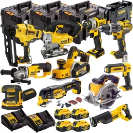 Dewalt 18V 11 Piece Power Tool Kit with 4 x 5.0Ah Batteries T4TKIT-4826