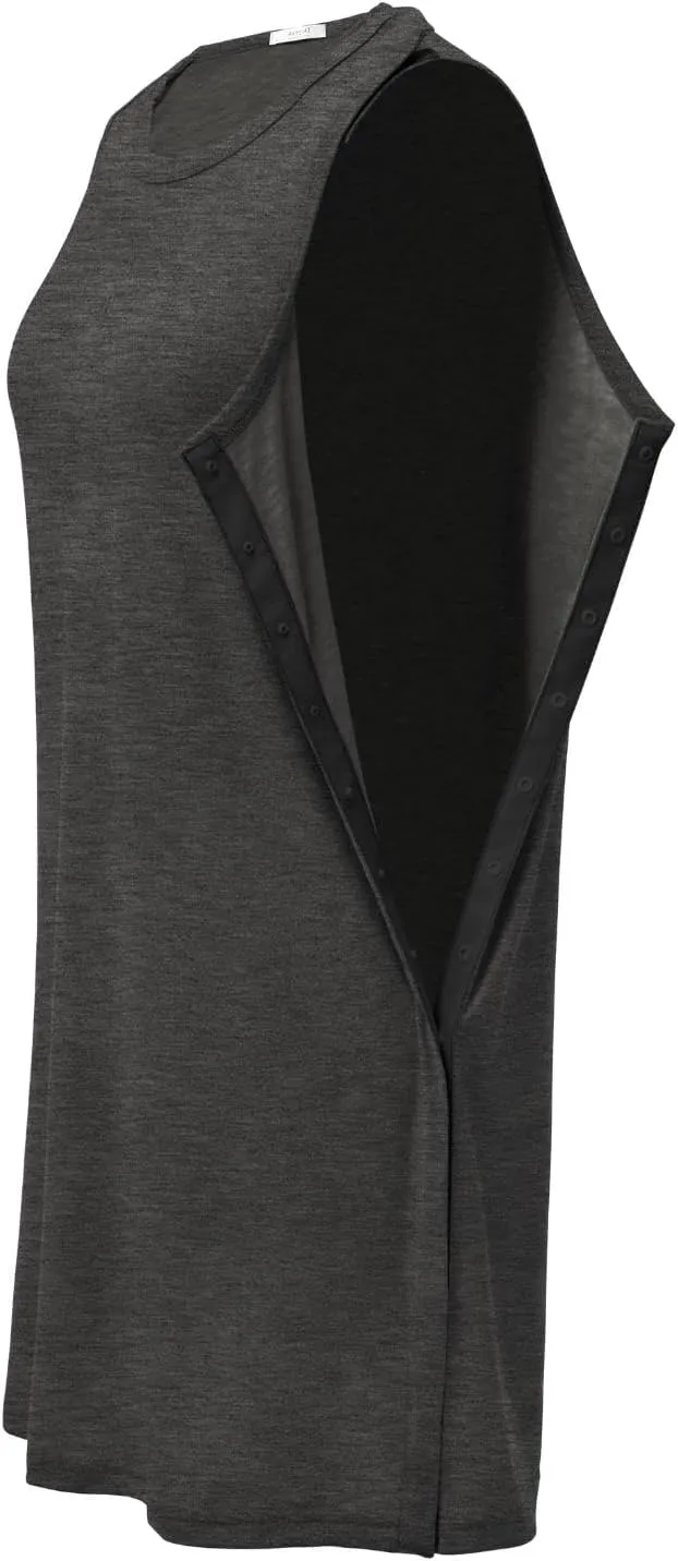 Deyeek Women's Post Shoulder Surgery Dress Full Tear Away Sleeveless Tank Dress After Rotator Cuff Adaptive Clothing