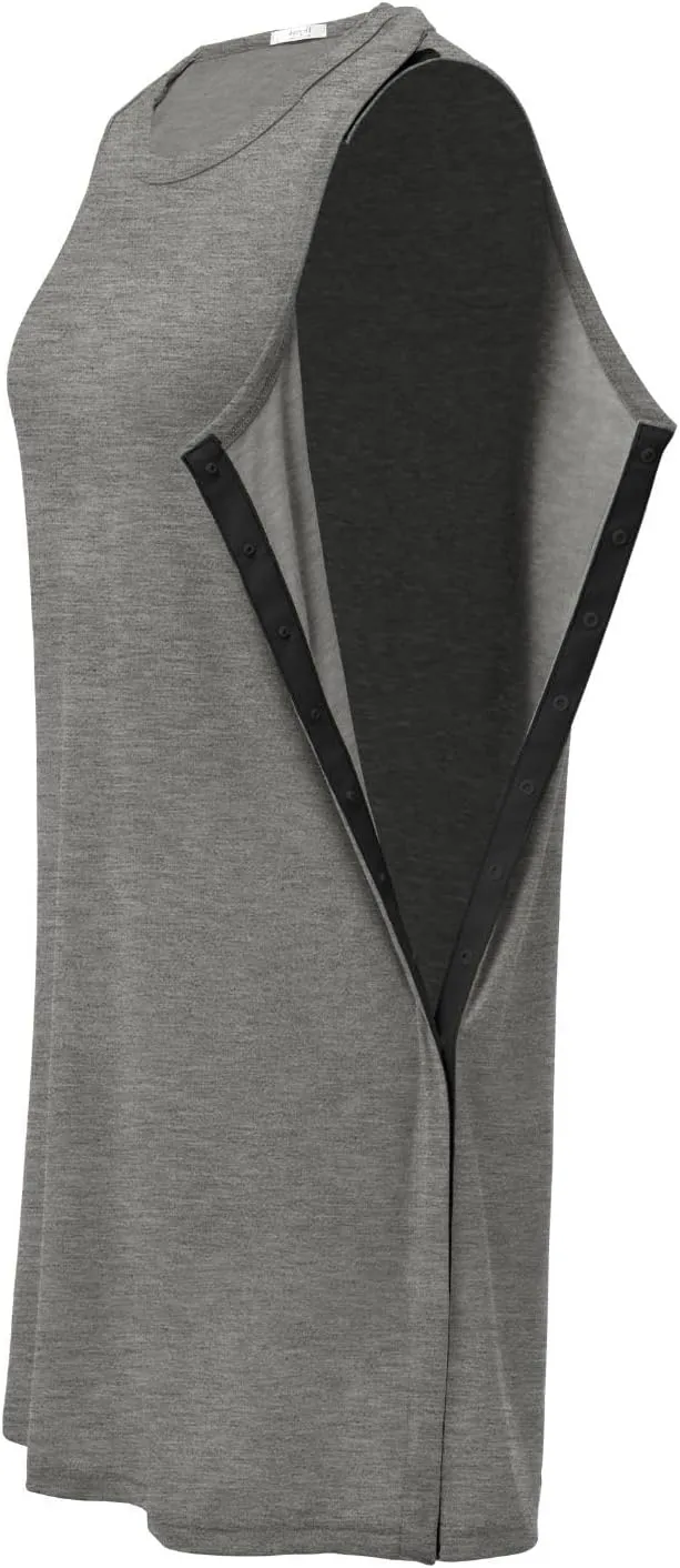 Deyeek Women's Post Shoulder Surgery Dress Full Tear Away Sleeveless Tank Dress After Rotator Cuff Adaptive Clothing