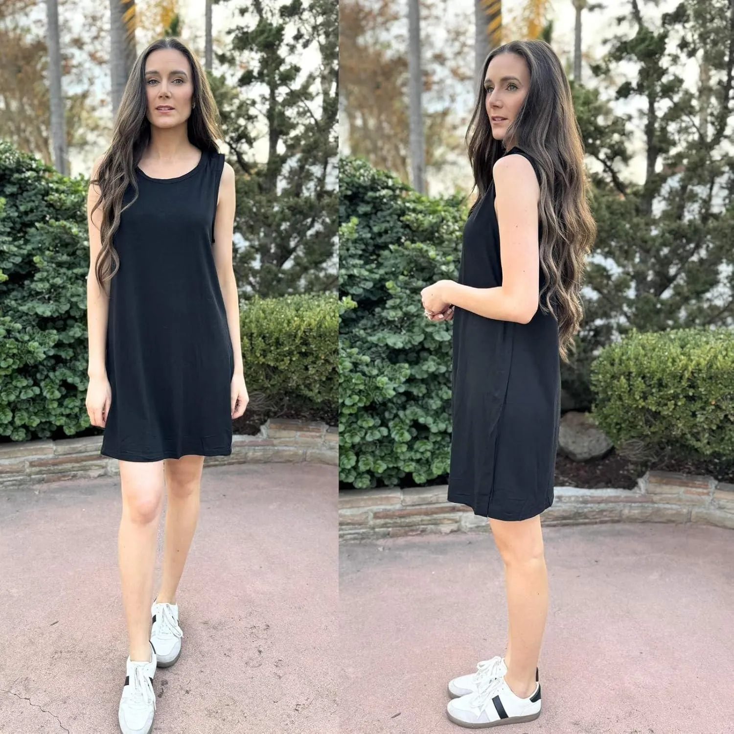 Deyeek Women's Post Shoulder Surgery Dress Full Tear Away Sleeveless Tank Dress After Rotator Cuff Adaptive Clothing
