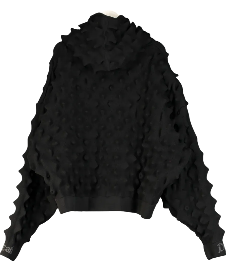 DROPDEAD CLOTHING Black Paradox Zip  Hoodie UK XXL