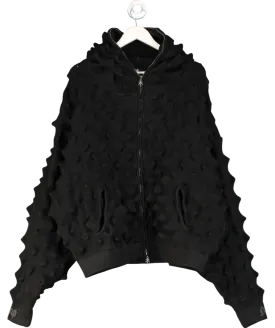 DROPDEAD CLOTHING Black Paradox Zip  Hoodie UK XXL