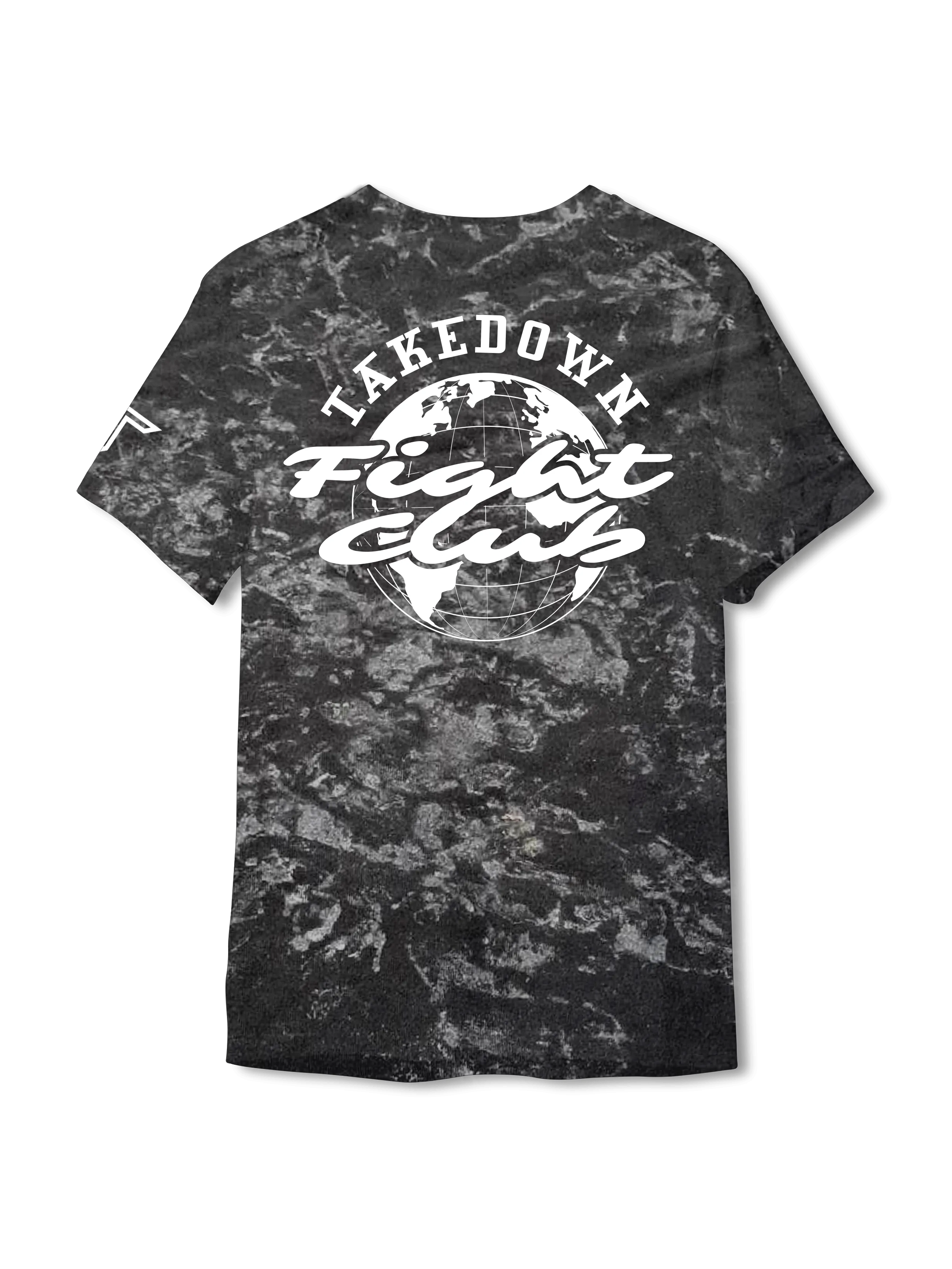 Fight Club Worldwide Acid Wash T-Shirt - Black