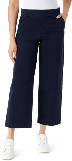 Gloria Vanderbilt Women's Shape Effect Pull on High Rise Wide Leg Crop Standard