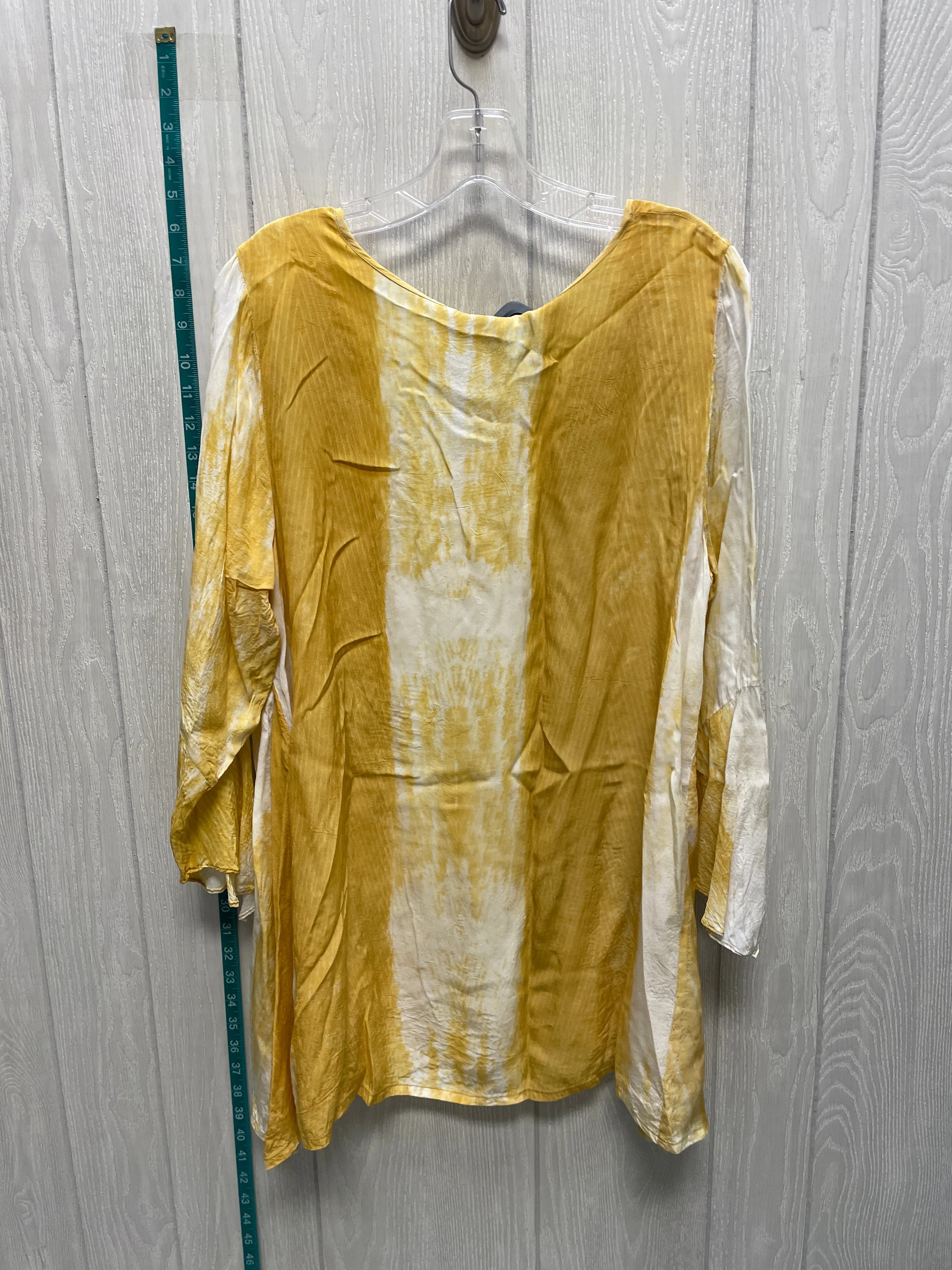 Gold Tunic 3/4 Sleeve Soft Surroundings, Size L