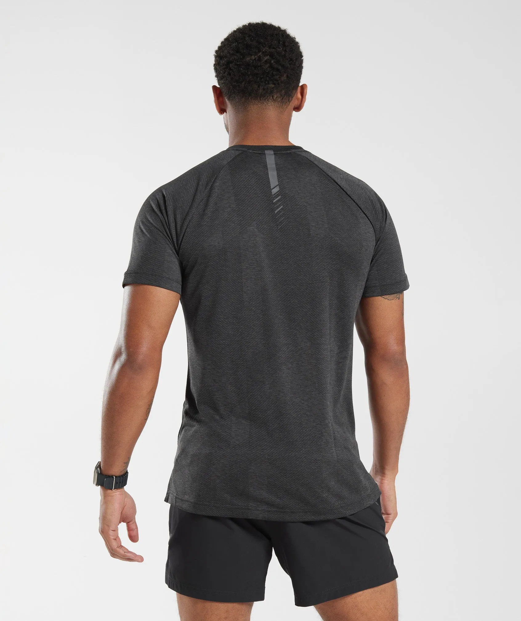 Gymshark Apex T-Shirt - Black/Onyx Grey