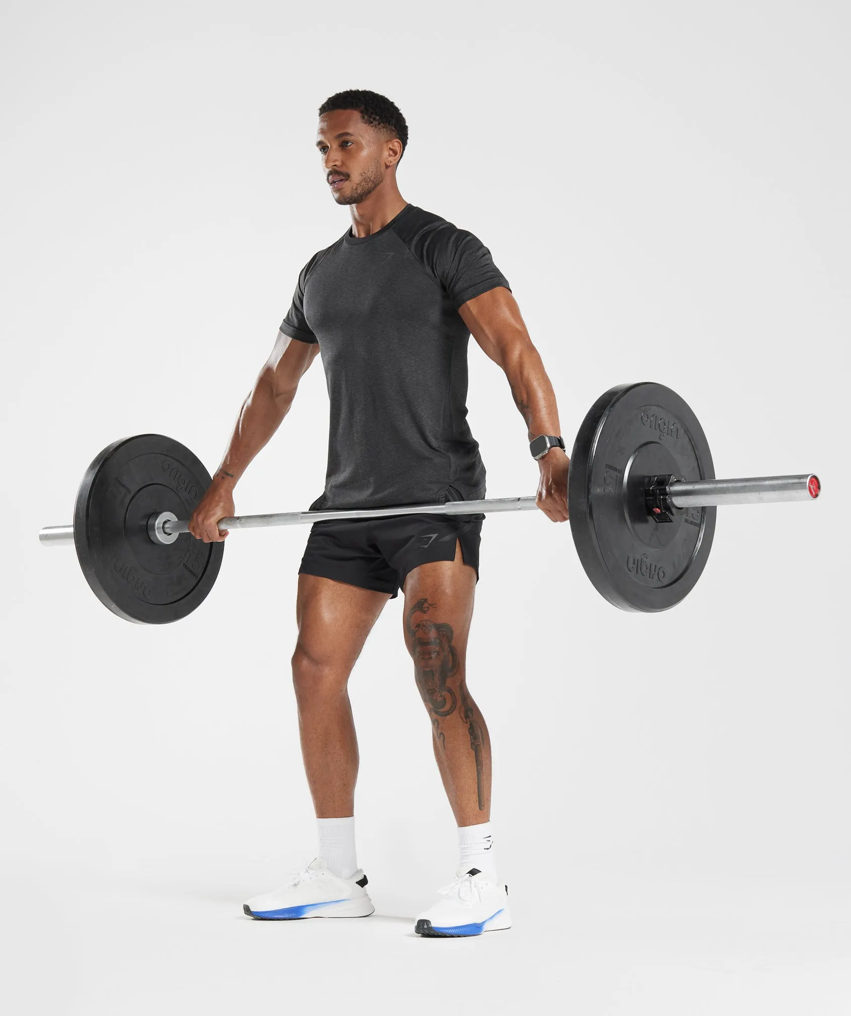 Gymshark Apex T-Shirt - Black/Onyx Grey