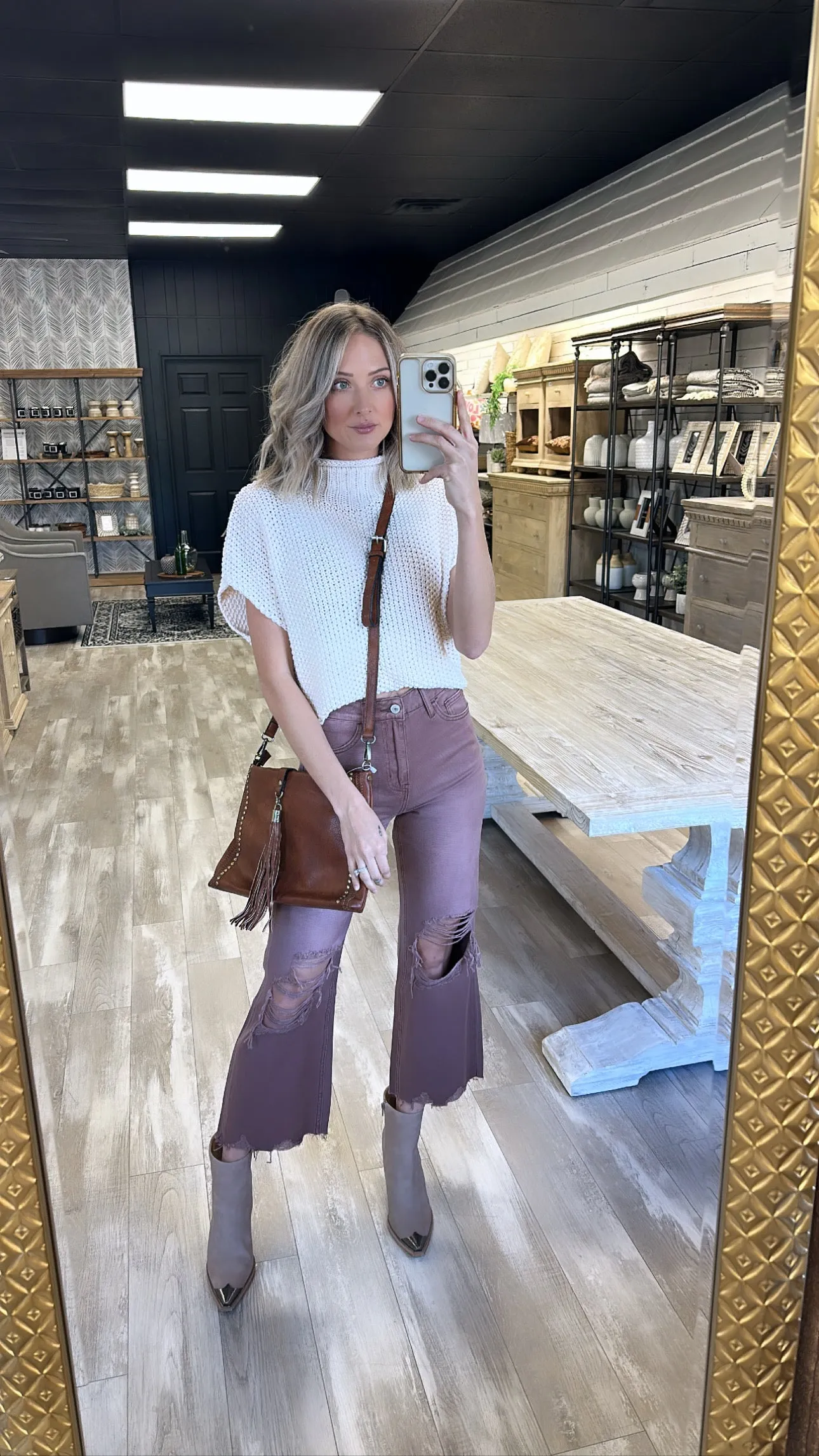 High Rise Crop Flare {MULTIPLE COLORS}