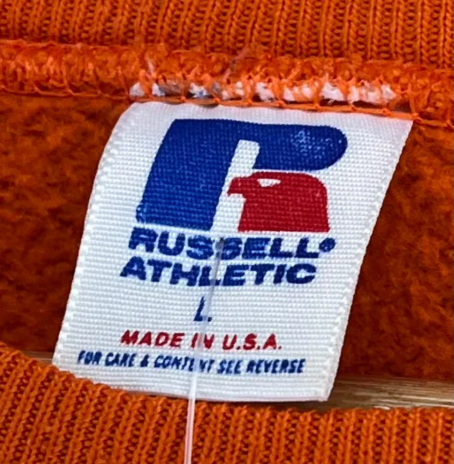 Illinois Fighting Illini Russell Athletic Thrashed Crewneck: L