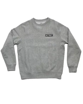 Ink Detroit Heavyweight Crewneck Sweatshirt - Athletic Grey