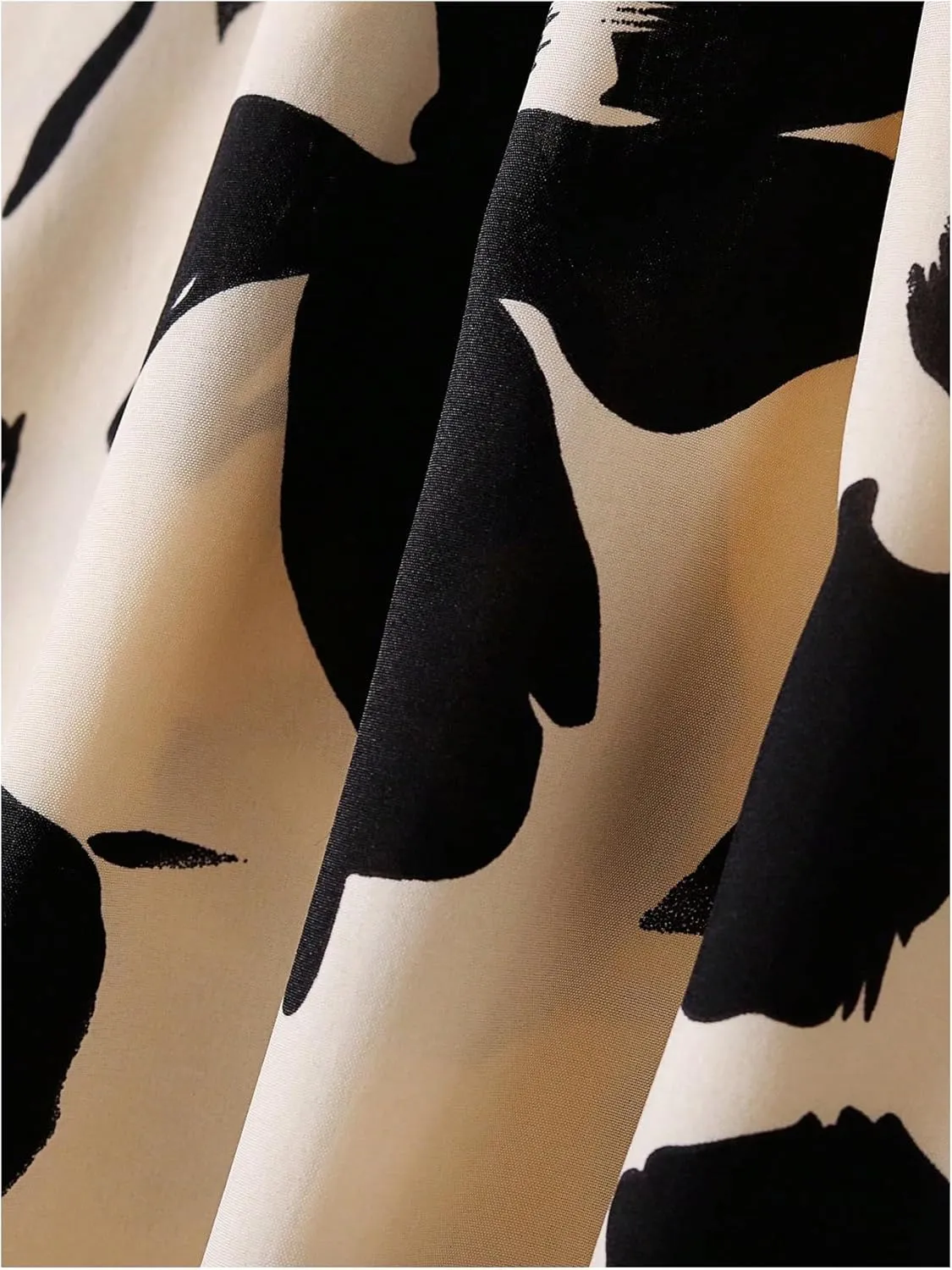MakeMeChic Women's Floral Print Elastic Waist Ruffle Hem A Line Summer Midi Skirt