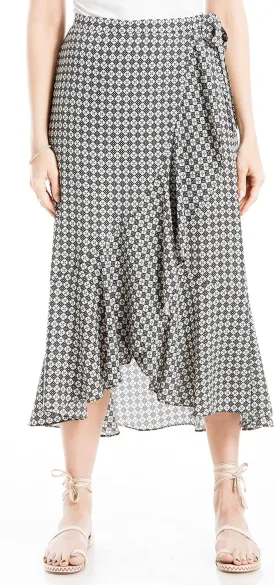 Max Studio Women's Crepe Maxi Ruffle Skirt