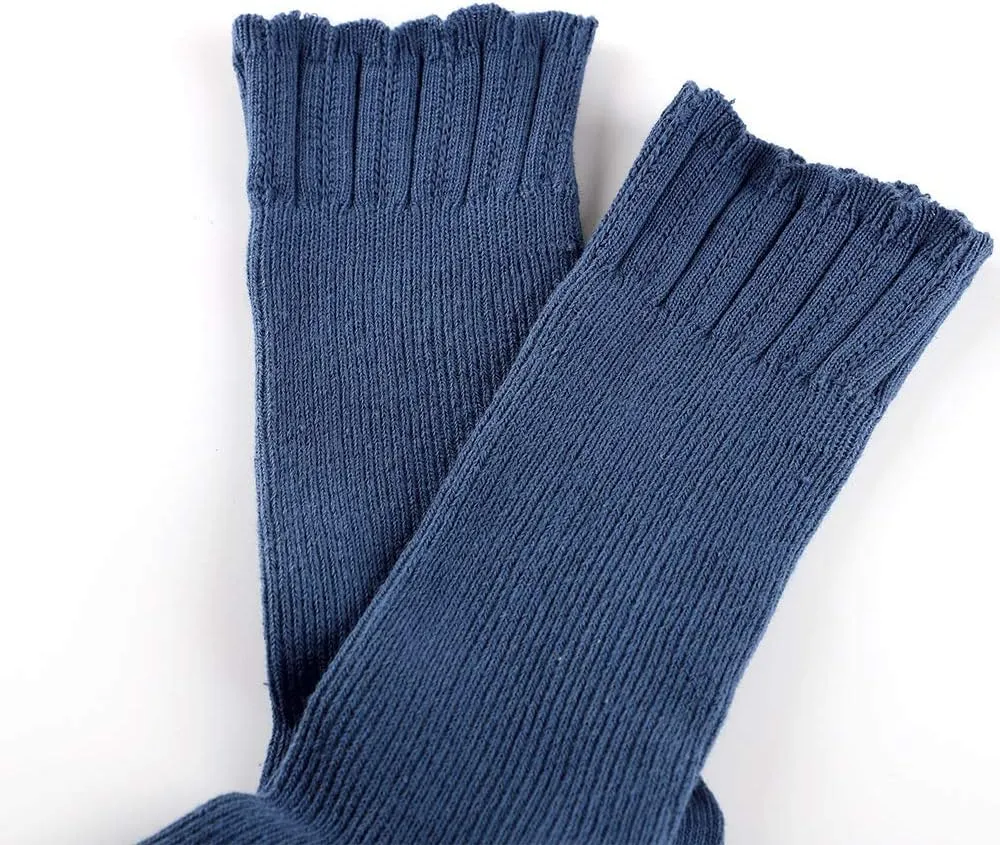 Mcool Mary Womens Crew Socks, Casual Knit Cotton Comfy Breathable Cool Dress Socks for Girls 6 Pack