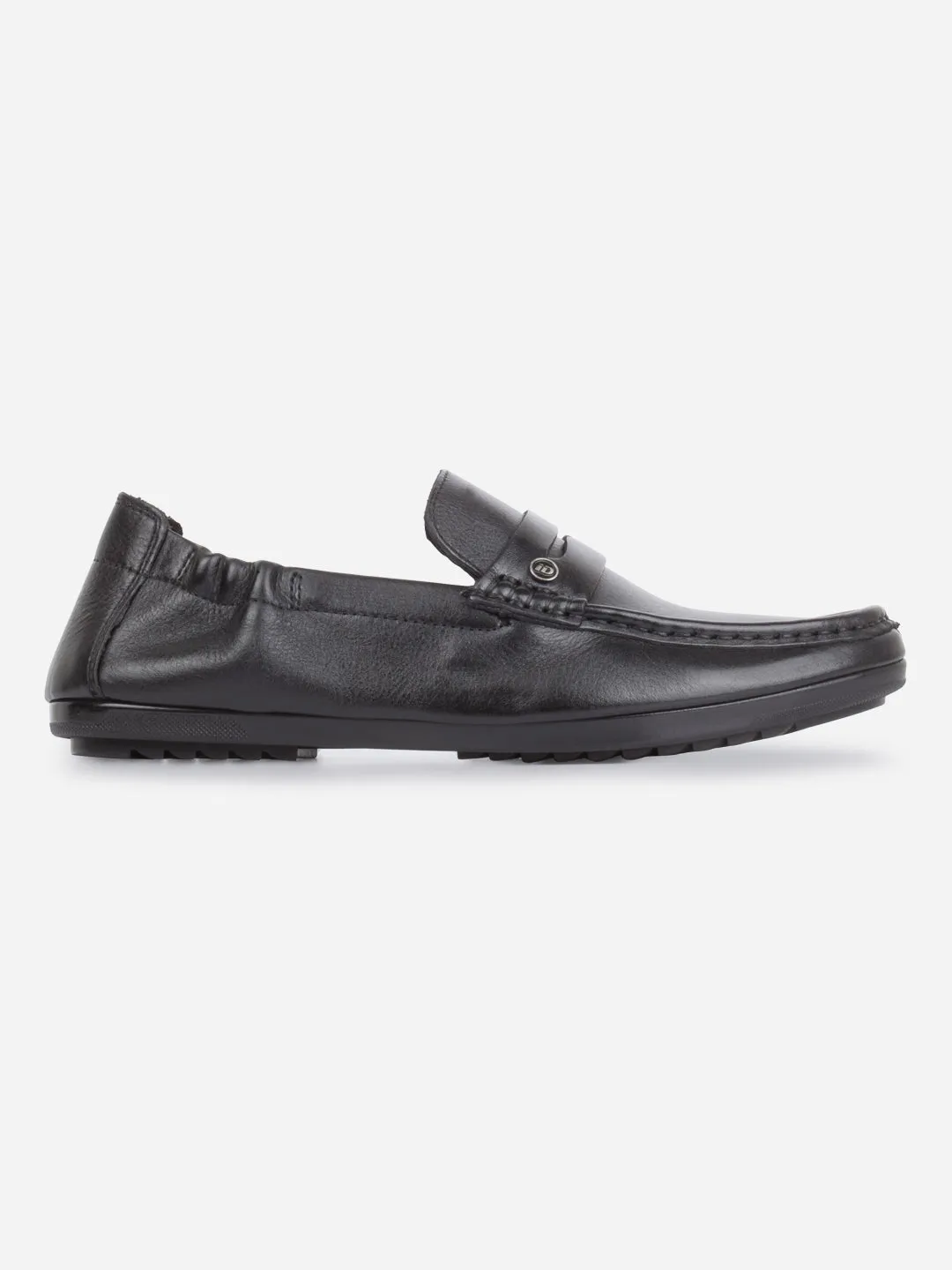 Men's Black Moc Toe Casual Loafer (ID1169)