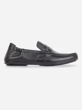 Men's Black Moc Toe Casual Loafer (ID1169)