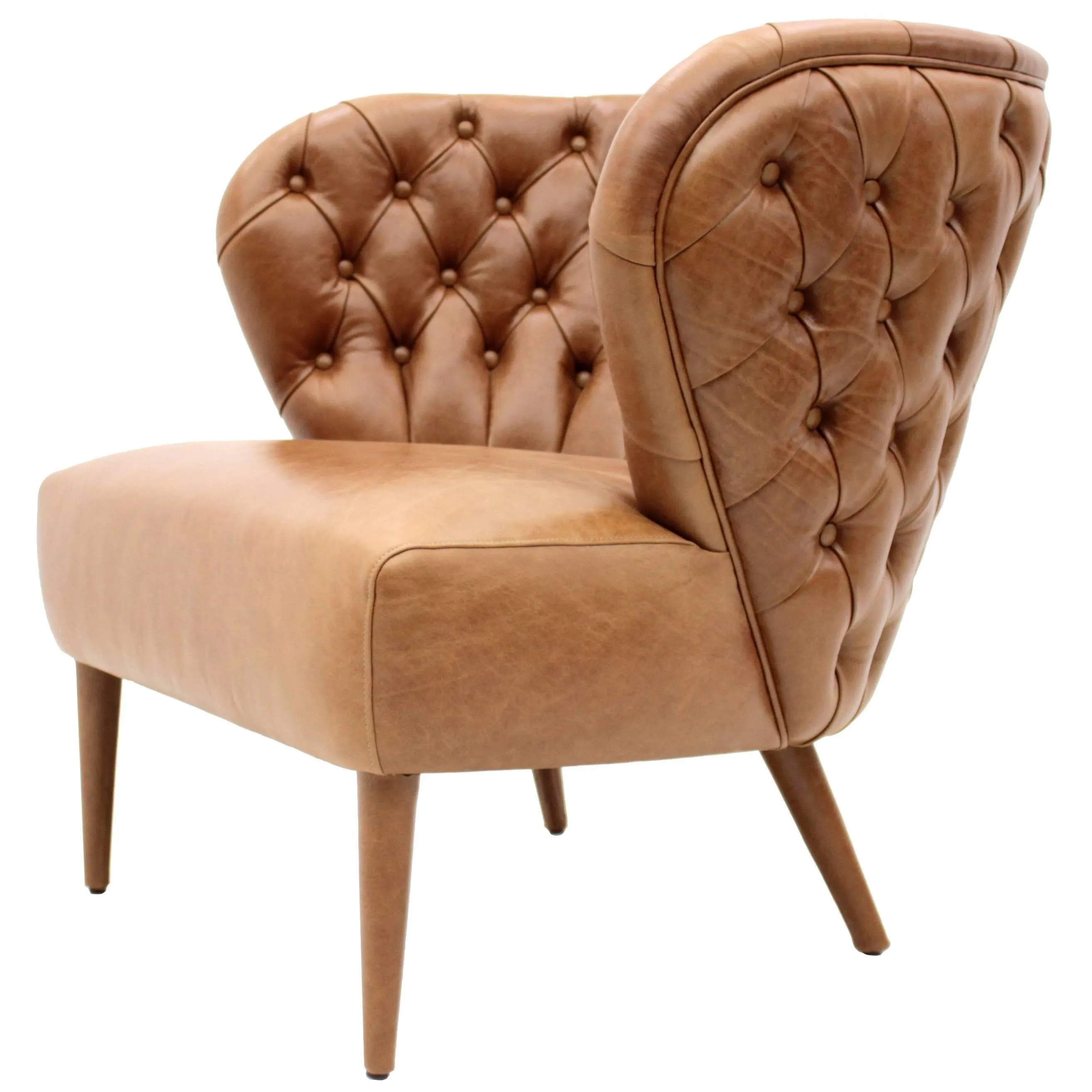 Modern New Beige Chesterfield Occasional chair