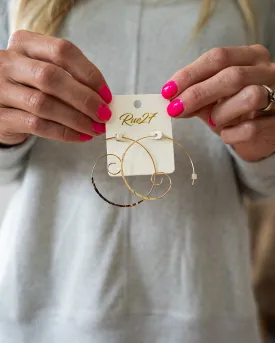 NEW! Gold Spiral Hoop Earring