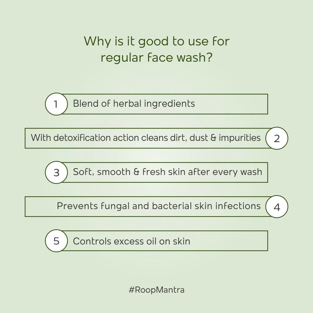 Roop Mantra Ayurvedic Neem Face Wash - 115ml