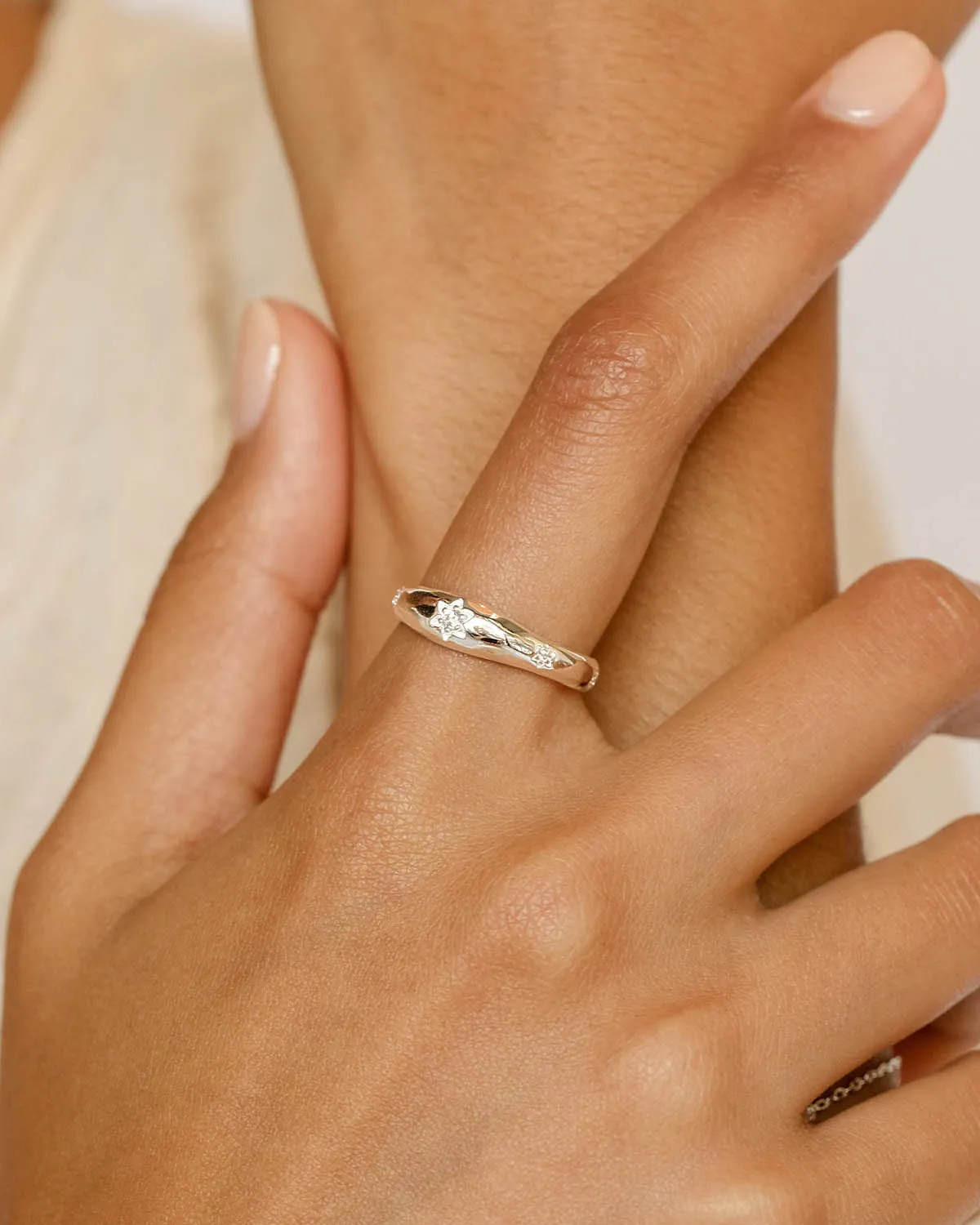 Sterling Silver Align Your Soul Ring
