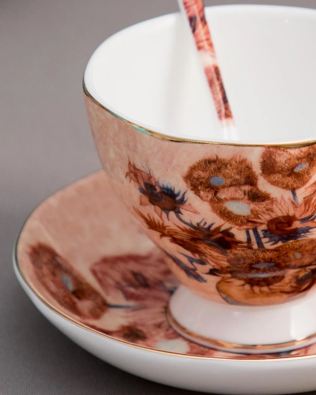 'Sunflowers' Vincent Van Gogh Painting Cup & Saucer
