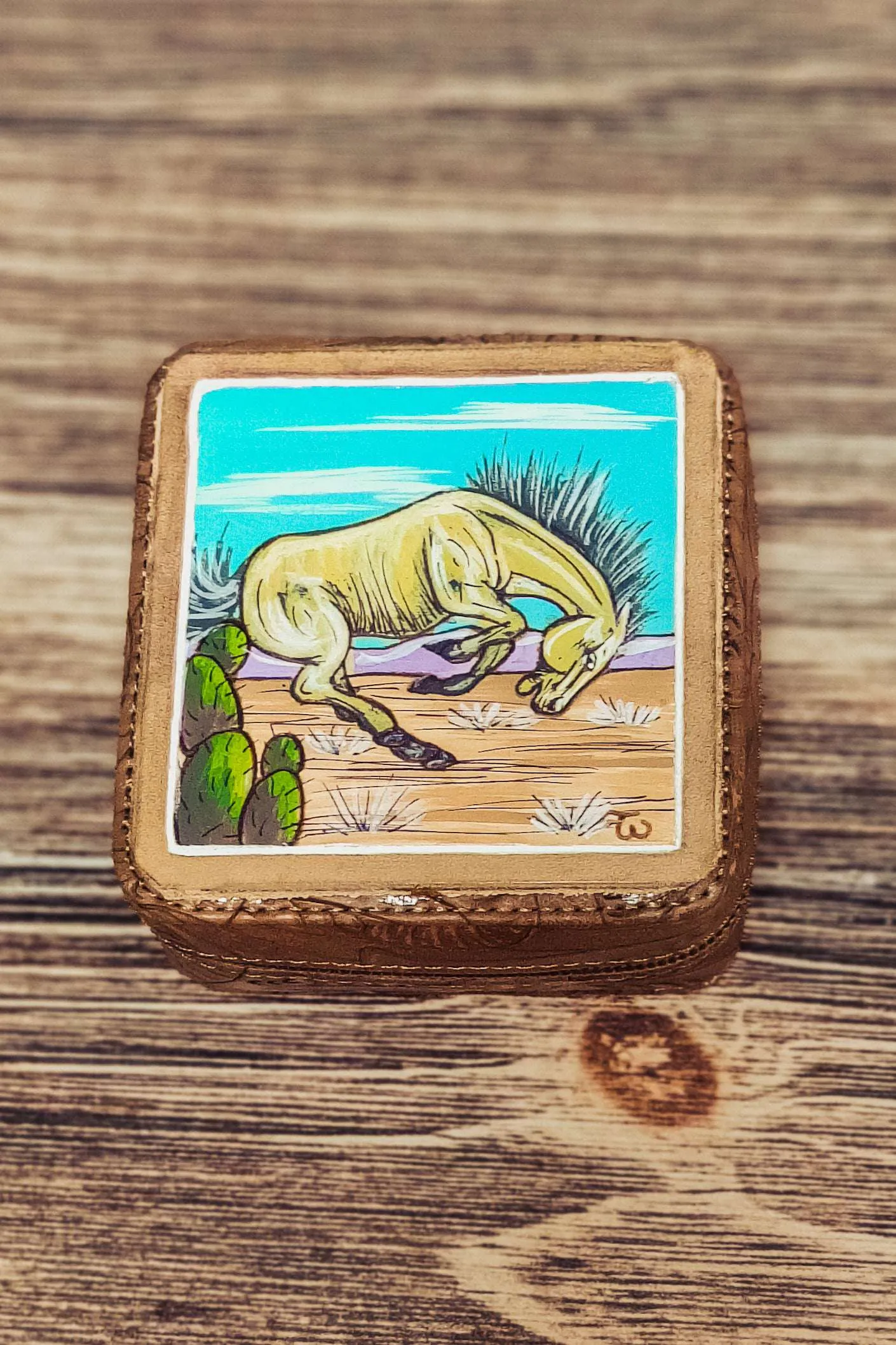 The Bucking Horse Small Jewelry Case