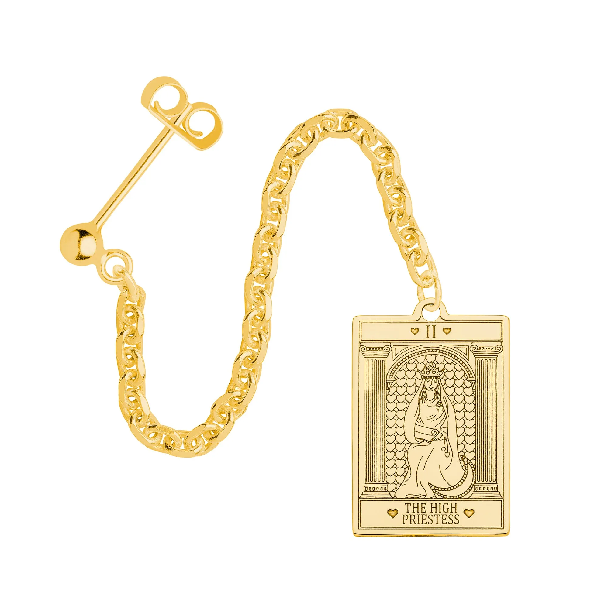 The High Priestess Tarot Single Earring